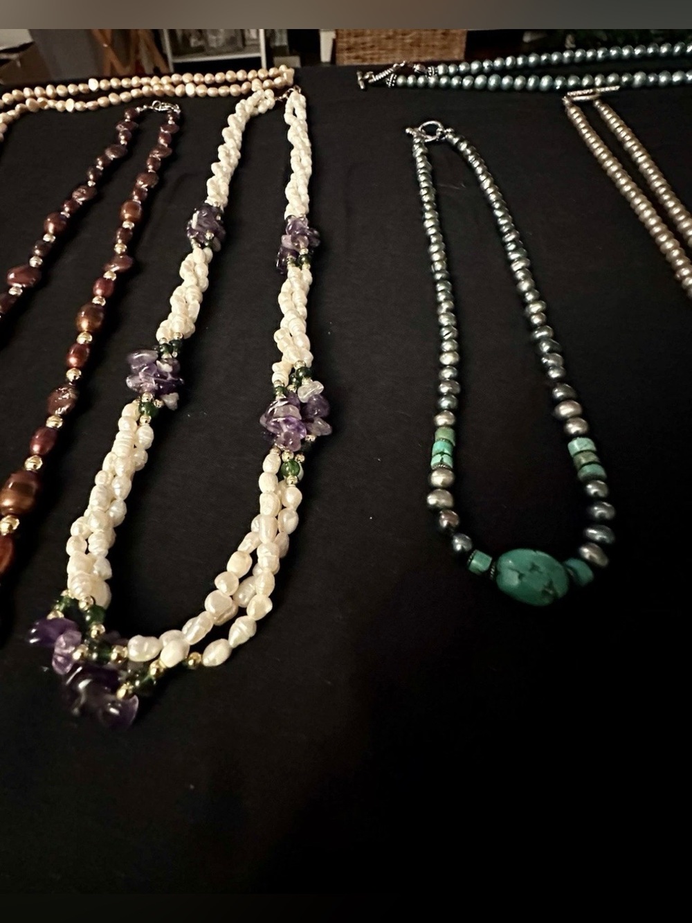 Vintage Freshwater Pearl Necklace Jewelry Lot - Picture 4 of 6